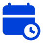 icon of blue calendar