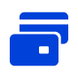icon of blue credit card