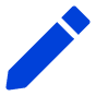 icon of blue pencil