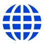 icon of blue globe