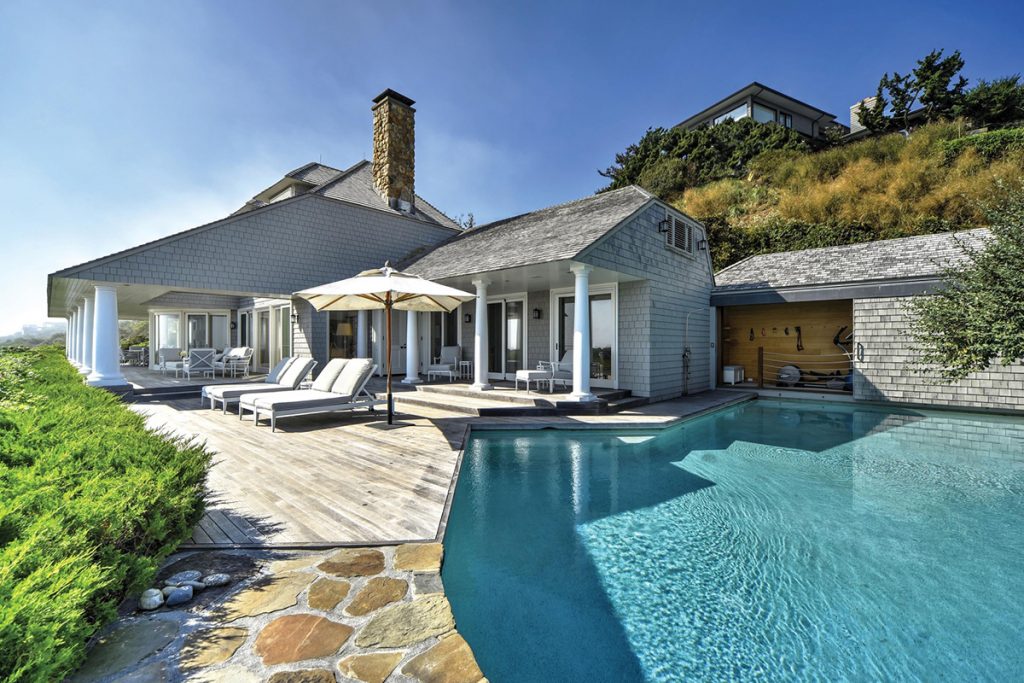 image of hamptons home design trends deck and pool