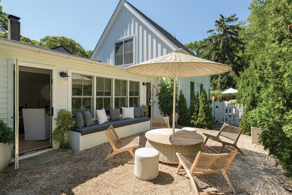 image of hamptons home backyard design
