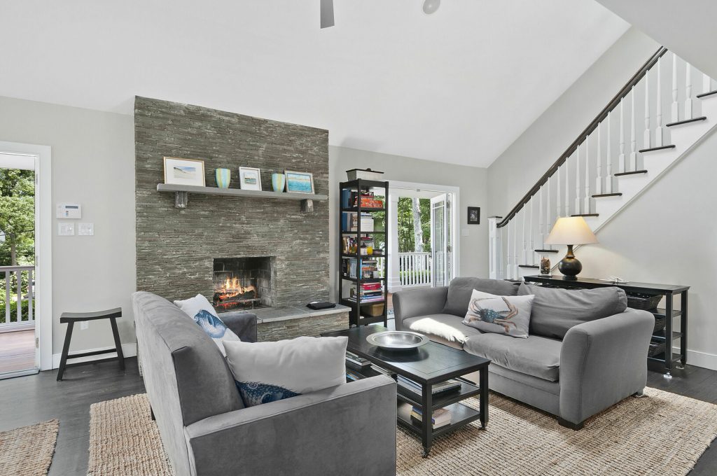A photo of the living room at 25 Oyster Pond Ln, East Hampton