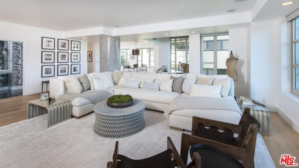 Kendall Jenner Lists Westwood Starter Home Living Room