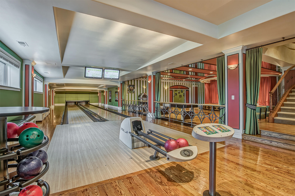 Homes for sale with bowling alleys
