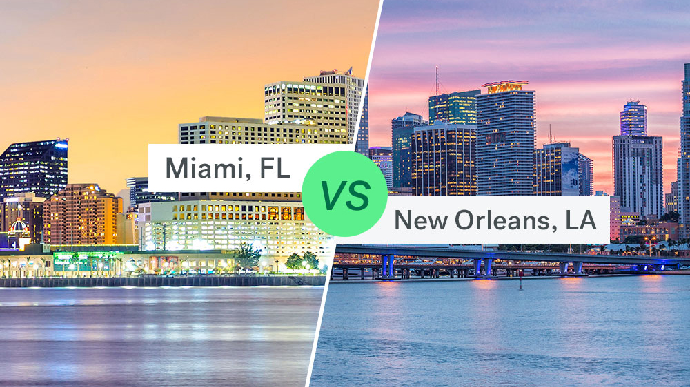 Miami Real Estate vs New Orleans Real Estate