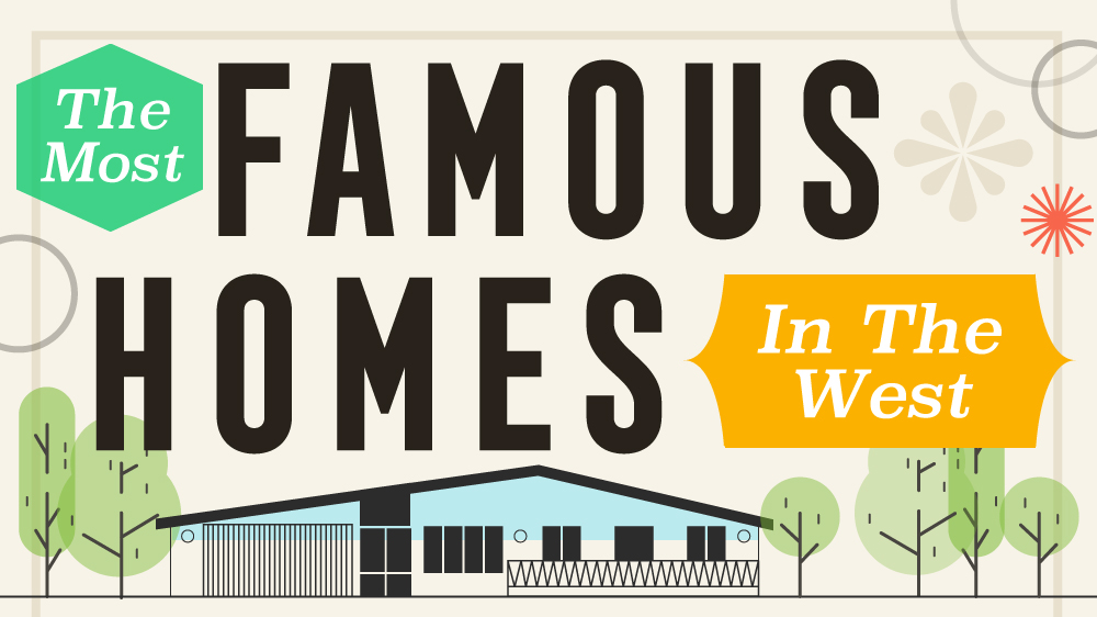 most famous american houses in the west infographic