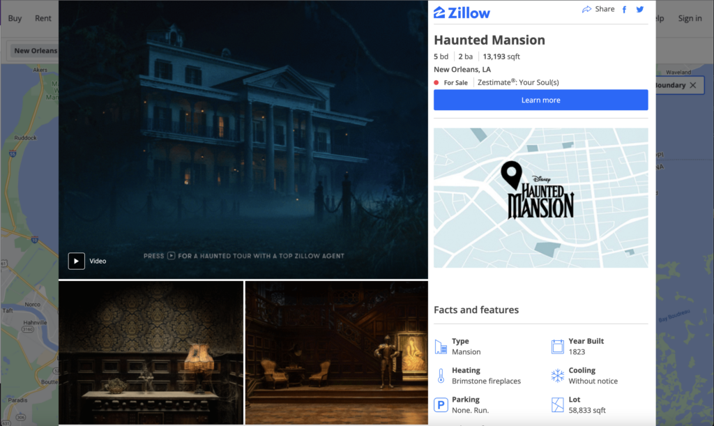 Seeking a frighteningly fun virtual adventure? Zillow and the Haunted
