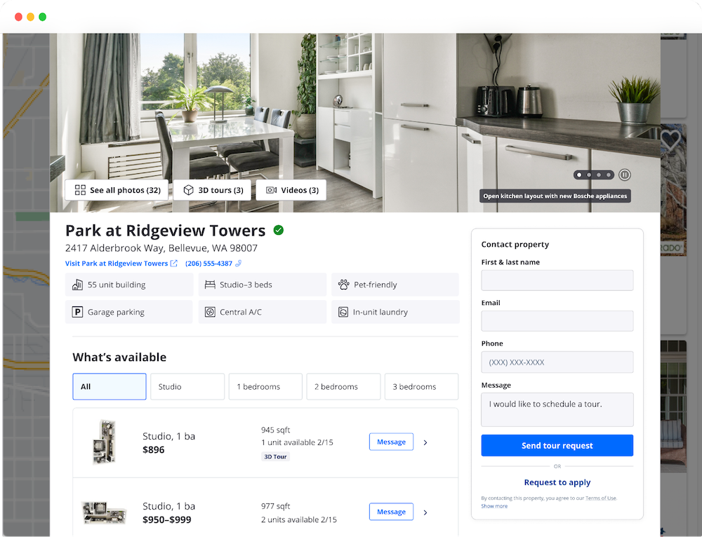 rental listing description