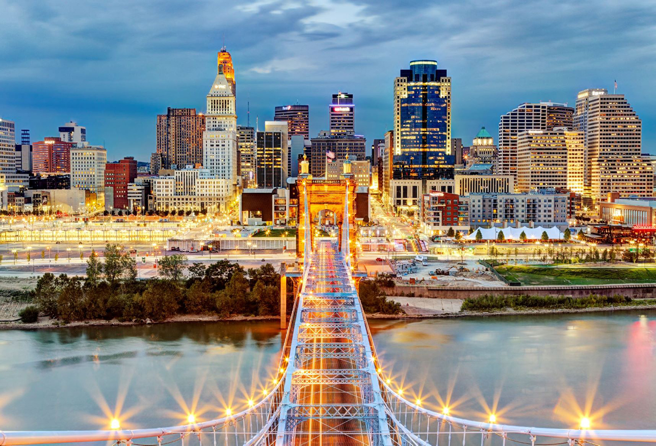 downtown Cincinatti skyline