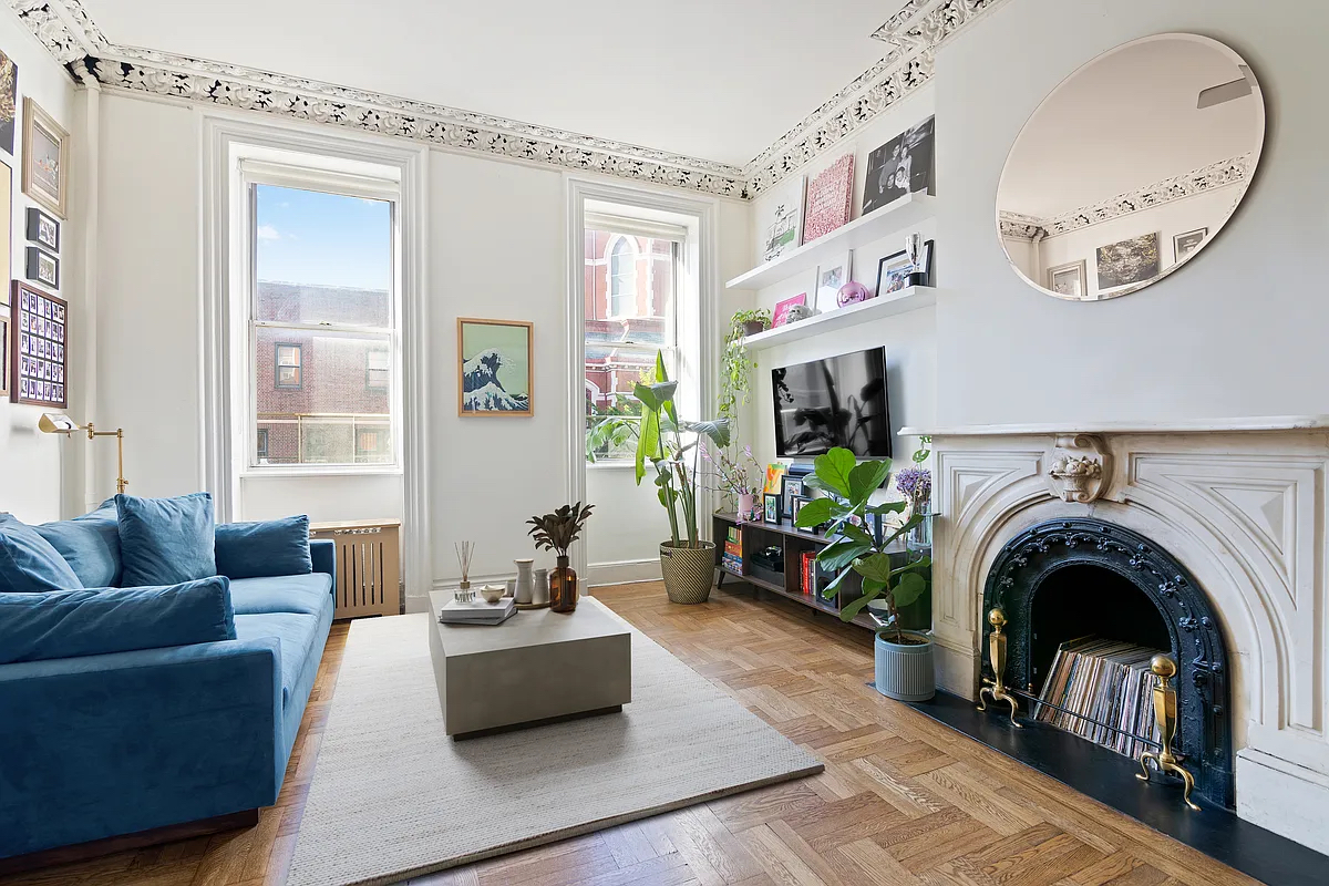 living room in Carroll Gardens co-op