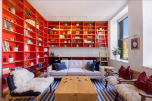 living room in Greenwich Village one-bedroom