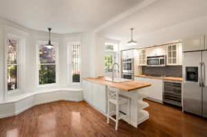 kitchen and dining area in home NYC open houses for December 3