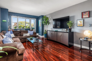 living room in Woodside apartment, Queens homes for sale