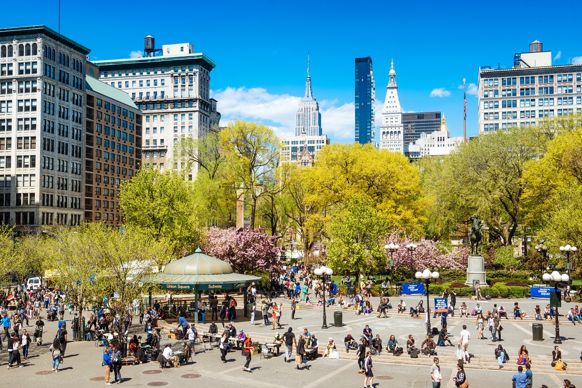 Spring in Union Square best time to list