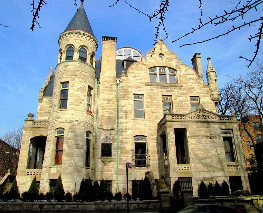 Exterior of 10 St. Nicholas Place one of the historic mansions in New York