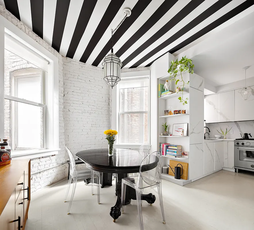 gut-renovated West Village 1-bedroom dining room