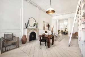 living room in Carroll Gardens 2-bedroom brownstone