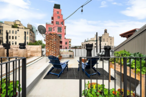 roof deck of renovated West Village 1-bedroom