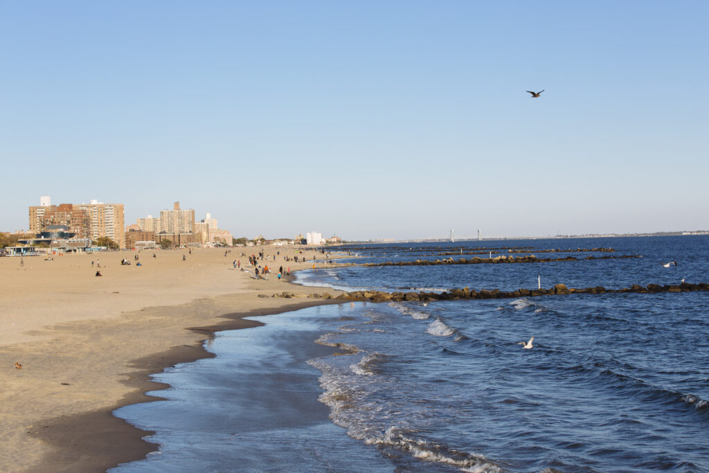 Brighton Beach shoreline NYC beaches