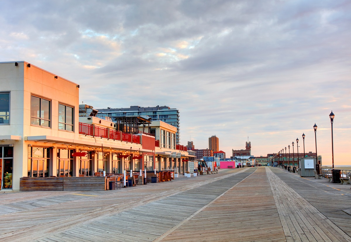 Asbury Park, NJ boardwalk - weekend getaways from NYC