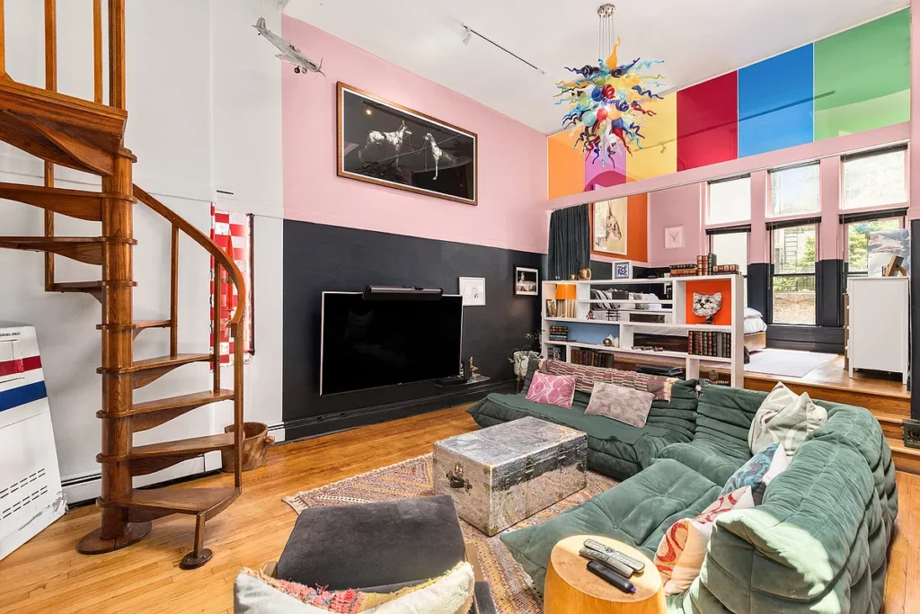 living room in Spike Lee's former apartment