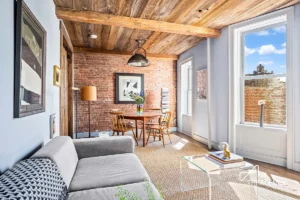 living room in pre-war West Village 2-bedroom