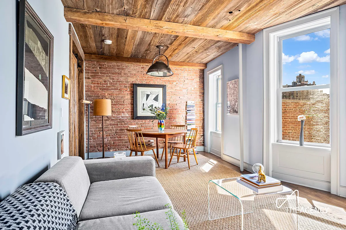 living room in pre-war West Village 2-bedroom