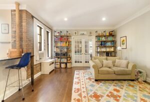 living room in Washington Heights Manhattan condos