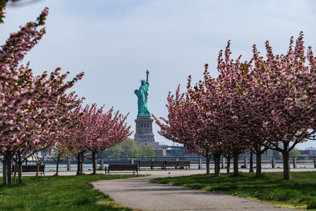 Statue of Liberty as seen from Liberty State Park in Jersey City