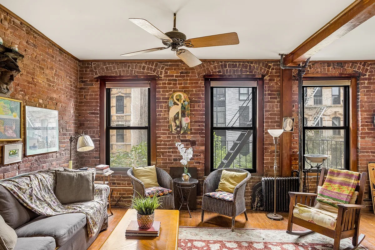 Modern City Apartment With Exposed Brick Blocks photo