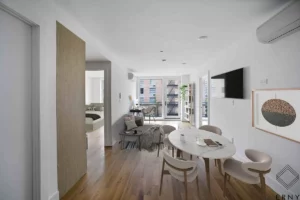 dining and living area in Prospect Lefferts Gardens rentals