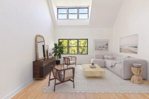 living room with skylight in Park Slope - open houses for december 16 and 17