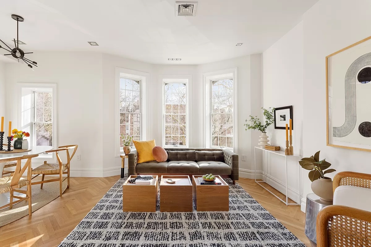 living room in Bed-Stuy 2-bedroom condo