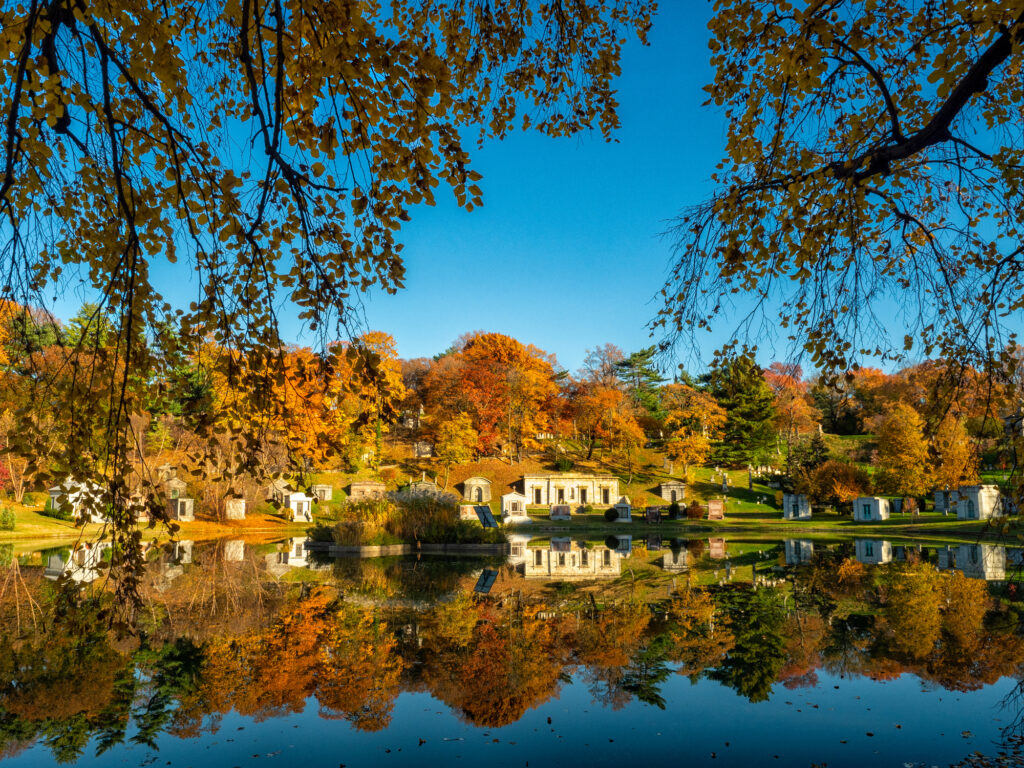 Green-Wood Cemetery in autumn