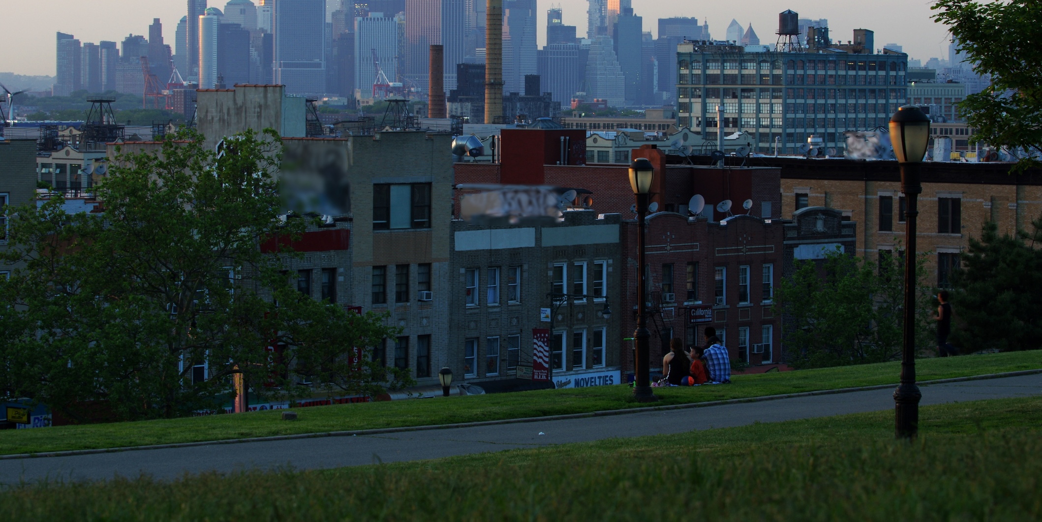 view from Sunset Park, Brooklyn
