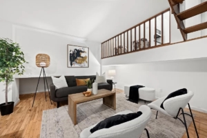living room in triplex - Greenwich Village homes