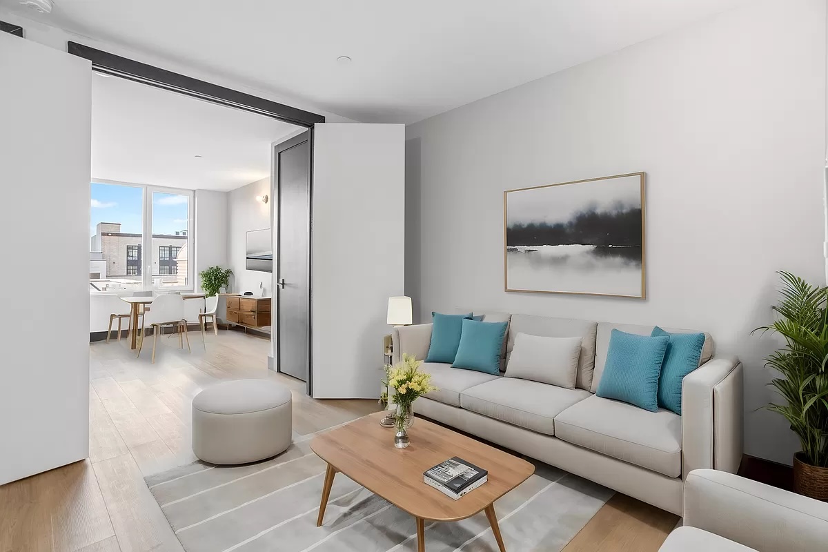 PLG living room - apartments near Prospect Park