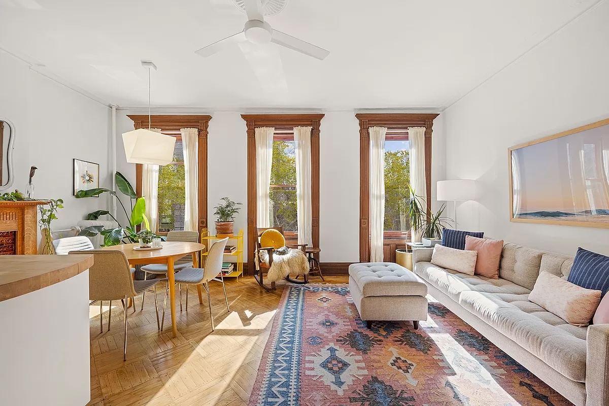 living room in Park Slope 2-bedroom near Prospect Park