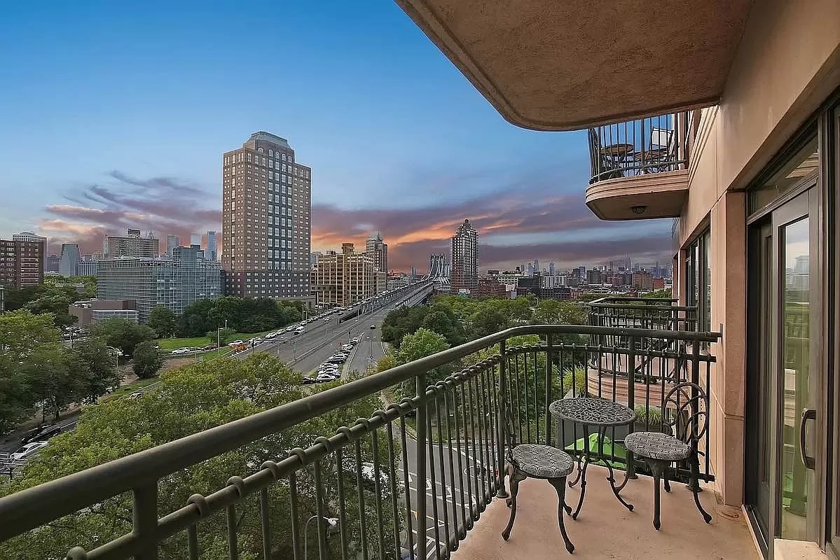 balcony overlooking city - Downtown Brooklyn homes under $1M