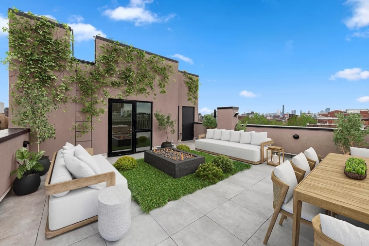 crown heights terrace - NYC homes with rooftops