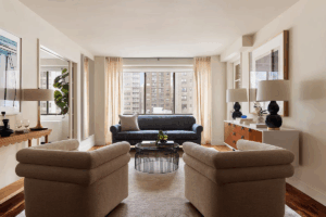 living room in Lenox Hill 3-bedroom
