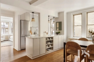 kitchen and dining area in Greenwich Village 1-bedroom