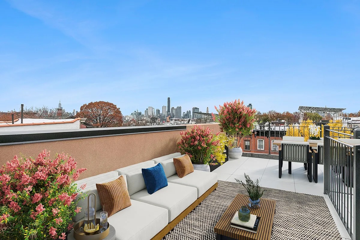 private rooftop deck at Park Slope 2-bedroom home - open houses for december 13 and 14