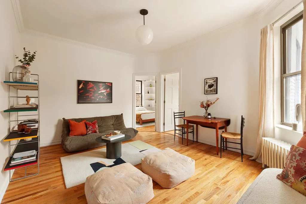 living room in 2-bedroom in Prospect Heights