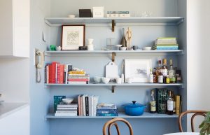 image - how to style open kitchen shelves
