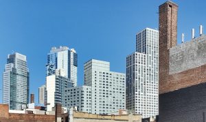 image of downtown brooklyn new and old buildings