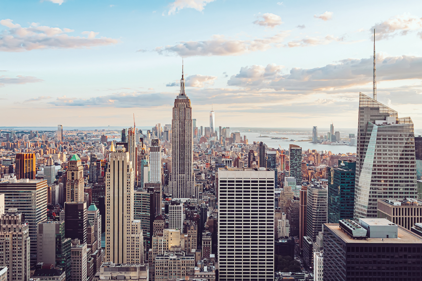 Midtown Manhattan an aerial view