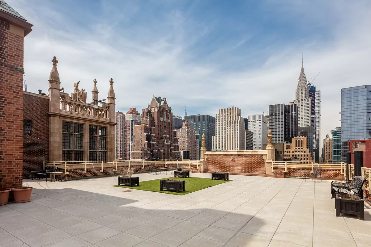 Tudor City Apartment Complex NYC Rooftop