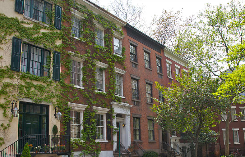 NYC renters trade up - featured image - rowhouses